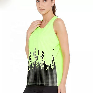 Camiseta sin Mangas Ajustada para Mujer, Transpirable, Suave, Ropa Deportiva para Gimnasio, Yoga, Estilo Casual, Precio Económico al por Mayor - Product Image 3