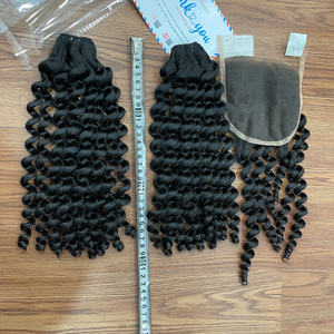 Paquetes rizados 100% Cabello Remy virgen Cabello vietnamita crudo Tejido de trama doble Cabello humano de color natural para mujeres - Product Image 5