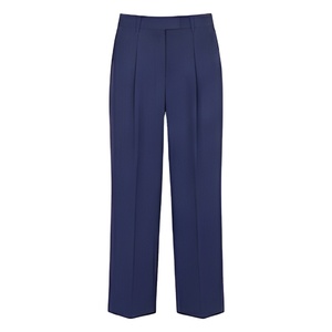 Pantalones de Trabajo Casuales de Oficina para Mujer, Cintura Media, Cierre con Cordón, Transpirables, de Secado Rápido, Lisos, 100% Algodón - Product Image 1