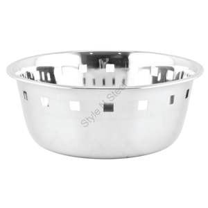 Grande corbeille à pain de service en acier inoxydable de qualité supérieure et robuste avec un design classique élégant au prix de gros - Product Image 1