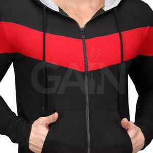 Sudadera con capucha personalizada con cremallera para hombre, ligera, cálida, cómoda y elegante, ropa informal para uso diario y suministro al por mayor - Product Image 6