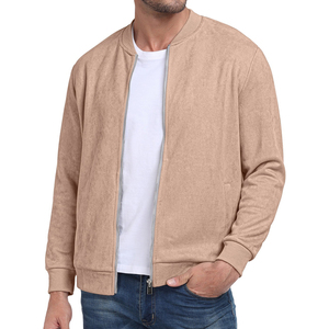 Vestes pour hommes Blouson aviateur Vestes de vol légères Softshell décontracté Couleur unie Coupe-vent Baseball Varsity Jacket pour hommes - Product Image 5