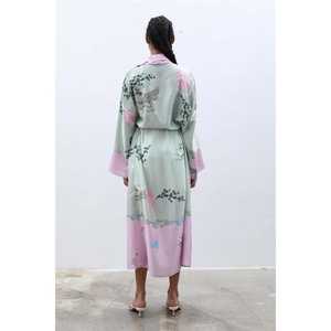 Kimono en satin pour homme 5148-08, vêtements de nuit confortables pour femme - Product Image 3