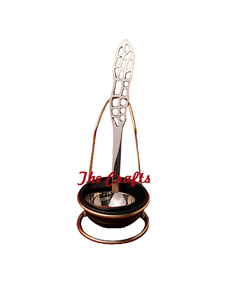 Porte-couverts en acier galvanisé et en bois avec poignées en corde Porte-couverts de luxe de qualité à des prix acceptables - Product Image 3