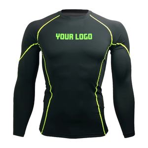 Rashguard BJJ unisexe adulte haute performance pour entraînement et compétition, personnalisable, Spandex/Polyester, anti-UV - Product Image 1