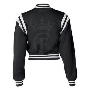 Premium Quality Women Crop <b>Letterman</b> <b>Jacket</b> Quick Dry Crop <b>Letterman</b> <b>Jacket</b> Long Sleeves Crop <b>Letterman</b> <b>Jacket</b> - Product Image 3
