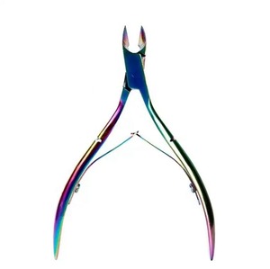 Vente en gros de pinces à ongles et à cuticules de haute qualité, multicolores, avec lames courbées et aiguisées pour la manucure et la pédicure - Product Image 5