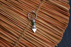 Boho ต่างหูลูกปัดด้วยการออกแบบสีฟ้าครามแอนดี้ cascading Fringe, เครื่องประดับของขวัญที่ไม่ซ้ำกัน - Product Image 3