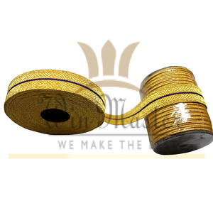 Clasificación Trenzas metálicas Ajuste de encaje Calidad Premium de Pakistán Personalizado Doble 2 Vitela Oro Trenza francesa Artesanía textil - Product Image 2