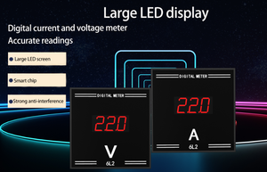 AC thông minh hiển thị kỹ thuật số thay vì con trỏ 6l2 điện tử hiện tại và điện áp Meter tần số kết hợp Meter 220V 380A - Product Image 6