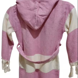 Enfants doux coton turc à capuche peignoir diamant modèle bonne qualité coloré peignoir maison hôtel Spa bain séchage rapide - Product Image 2