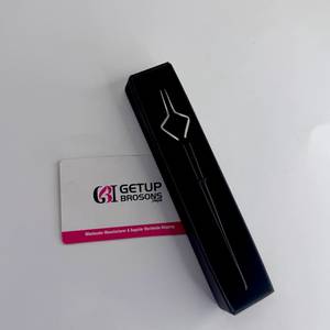 Pince à épiler pour cils GETUP BROSONS IMPEX de haute qualité en acier inoxydable, anti-magnétique, anti-statique, pointe lisse de 10 mm, poignée diamantée - Product Image 3