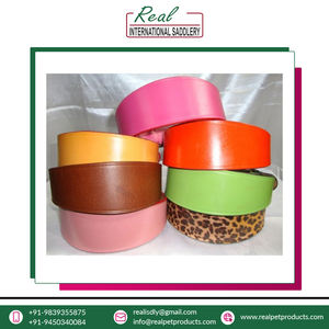 Top Notch Quality Eco-Friendly Padded Pure Leather <b>Dog</b> <b>Collar</b> Animal Pattern Rivet Decoration <b>Waterproof</b> Comfortable Trusted - Product Image 2