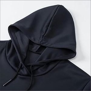 Sweat à capuche zippé pour homme de haute qualité en mélange polyester/coton, couleur unie, design brodé, style streetwear écologique - Product Image 3