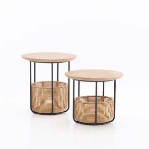 Jardineras de ratán para decoración de jardín con soporte de hierro jardinera de ratán natural con soporte negro de pie de suelo grande a bajo precio - Product Image 3