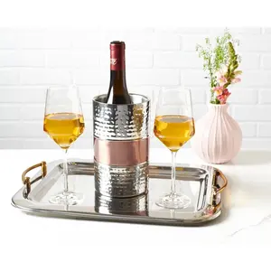 Plateau de service en métal très demandé pour la maison, l'hôtellerie, les mariages et les réceptions – Expériences culinaires artisanales exclusives d'Inde - Product Image 3