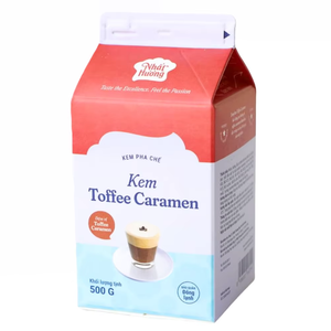 Fournisseur Exportation Boisson Crème Non Laitière ODM Marque Privée Haute Qualité HALAL Dessert Caramel Toffee Café Thé au Lait 500G - Product Image 1