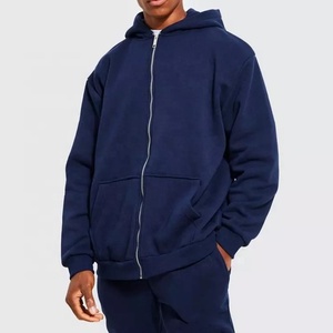 Chándal de invierno Retro Unisex, ropa deportiva con capucha romana y cremallera, logotipo personalizado - Product Image 5