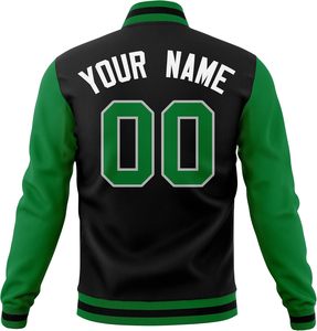 Offre Spéciale brodé Chenille patchs laine en cuir véritable manches Letterman Baseball College Varsity vestes personnalisées - Product Image 4
