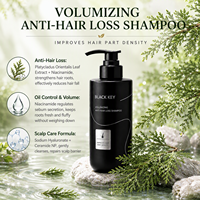 Shampooing Volumisant Anti-Chute Unisexe pour Cuir Chevelu, à la Feuille d'Arbora-vita et Céramide, Soin Végétalien pour Cheveux Gras, Faible MOQ, Certifié ISO GMPC, OEM, Marque Privée