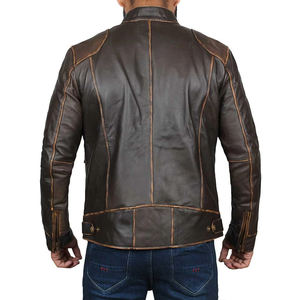 Meilleure veste en cuir pour hommes, personnalisée moto décontractée Vintage veste en cuir véritable, tenue d'automne vestes à la mode - Product Image 2