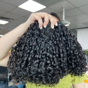 Vierge en gros cheveux vietnamiens Burmerse Curls 100% Extension de cheveux alignés sur les cuticules des cheveux humains - Product Image 1