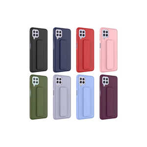 Coque de protection en silicone bleu marine JoieCreatif Qstand pour Samsung Galaxy M32 – Design élégant et protection de téléphone portable stylée - Product Image 4