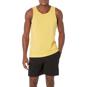 Custom LOGO Printing Men Blank Tank Top Men Plain 95% Cotton 5% Spandex Gym Muscle Bodybuilding <b>Stringer</b> <b>Vests</b> Men Fitness Wear - Product Image 6