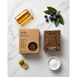 Avlia 75% Laurel Oil Aleppo <b>Soap</b> Bar-Handmade Shea Butter <b>Soap</b> for Anti-Acne and Brightening - Product Image 4