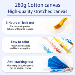 <span class=keywords><strong>Toile</strong></span> <span class=keywords><strong>tendue</strong></span> 100% coton en forme de <span class=keywords><strong>triangle</strong></span> de 30cm pour la peinture, fournitures d'art, <span class=keywords><strong>toile</strong></span> pour la peinture à l'huile et à l'acrylique - Product Image 4