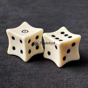 Dés en os naturel, artisanat polyédrique, 7 pièces, durables, écologiques, thème Dragons Dungeons pour jeux de rôle sur table - Product Image 4