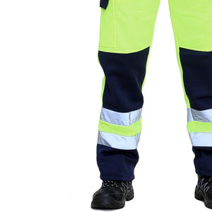 Pantalones de seguridad para el trabajo altamente recomendados Pantalones de poliéster de invierno con cinta reflectante de dos colores Logotipo personalizable Pantalones de alta visibilidad - Product Image 5