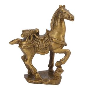 Prix de gros Statue de cheval en laiton Sculpture décorative Décoration de table Figurine de cheval solide en laiton antique Artisanat en métal - Product Image 6