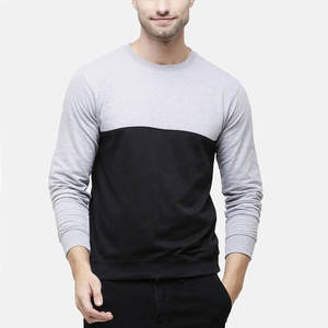 Nueva llegada de tamaño personalizado de cuello redondo hombres sudaderas/venta directa de fábrica estilo único hombres pulóver sudaderas - Product Image 1