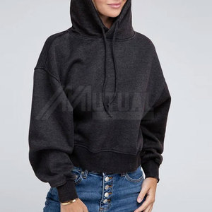 Sweats à capuche délavés à l'acide pour femmes de haute qualité Col à capuche en tricot durable pour l'automne-Disponible au prix de gros - Product Image 3
