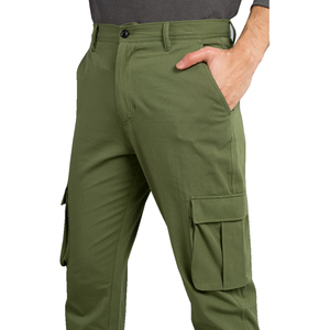 Pantalón cargo táctico de verano para hombre, cintura media, antiarrugas, estilo Jogger, talla grande, informal, tela de algodón para trekking - Product Image 5