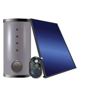 Panel Solar Térmico de Circulación Forzada de 200 Litros para Techos Planos y Inclinados de 2.64 M2 para Calentadores Solares de Agua - Product Image 1