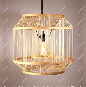 Handmade <b>Bamboo</b> Weaving Pendant Lamp Rustic Style Countryside for Modern Bedroom Dining Room for Apartment Use Bar Chandeliers - Product Image 6