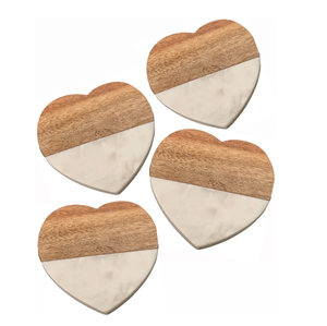 Sustainable <b>Marble</b> <b>Coaster</b> Heart Shape Wholesale <b>Coasters</b> Coffee Non-slip Insulated Table Placemat <b>Coaster</b> - Product Image 2