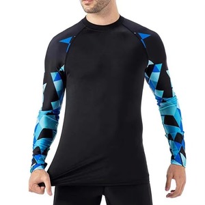 Impression numérique personnalisée par sublimation ODM OEM Rash Guard à manches longues pour homme, compression respirante, séchage rapide, écologique, haute performance - Product Image 6