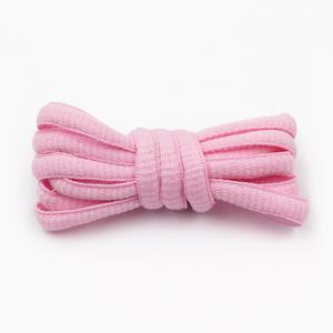 Pink Fashion Multi-Color Polyester Oval Half Round <b>Shoelaces</b> With Plastic Metal Aglets Custom Shoe Lace - Product Image 1