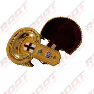 แผ่นปักประดับไหล่สำหรับพิธีการบุรุษ คุณภาพพรีเมียม ผ้าฝ้าย 100% พร้อมพู่ห้อย ตกแต่งด้วยงานปัก เหมาะสำหรับทุกฤดูกาล ใช้กับชุดยูนิฟอร์มแฟชั่น - Product Image 2