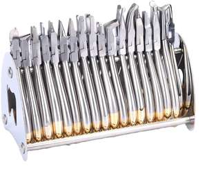 Juego de 18 Piezas de Herramientas de Ortodoncia Dentales, Alicates de Ortodoncia Manuales de Acero Inoxidable, Alicates de Formación - Product Image 1