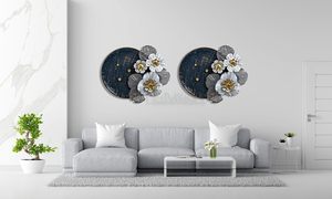 Large <b>Leaf</b> Metal <b>Wall</b> <b>Decor</b> Handmade Iron Art Sculpture for Home Living Room Bedroom and Hallway Decoration Accent - Product Image 2