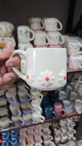 Tasse à café en grès artisanal tasse en céramique artisanale moderne au prix d'usine cadeau de pendaison de crémaillère - Product Image 2