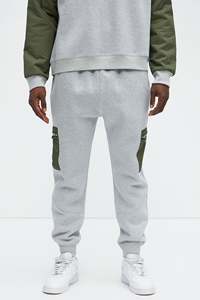 Ensemble de vêtements de sport coupe-vent 2 pièces Casual Breathable Printed Colorblock Survêtement pour adultes pour le printemps et l'automne couleur unie - Product Image 5