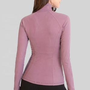 Breathable Slim Fit Workout Gym Fitness Set Bbl Spring <b>Yoga</b> Crop Tops Ladies Running Zip up Sport Women <b>Jackets</b> jogging wear - Product Image 6