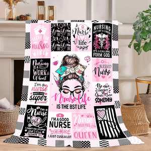 Couverture commémorative en polaire douce et confortable, personnalisable sans MOQ, motif « Meilleure infirmière » pour la fierté et la résilience - Product Image 2