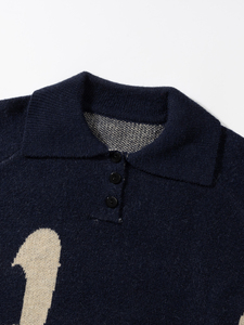 Winter Warm Knitted Men's Sweater Pullover Slim Fit Soft <b>100</b>% Cotton Long Sleeve Casual Fashion Crew Neck Jumper Front Logo - Product Image 2