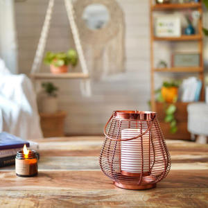 Bougie votive en métal noir de qualité à l'exportation nouveau design idéal pour servir l'éclairage de décoration pour la maison et le bougeoir Evets - Product Image 2